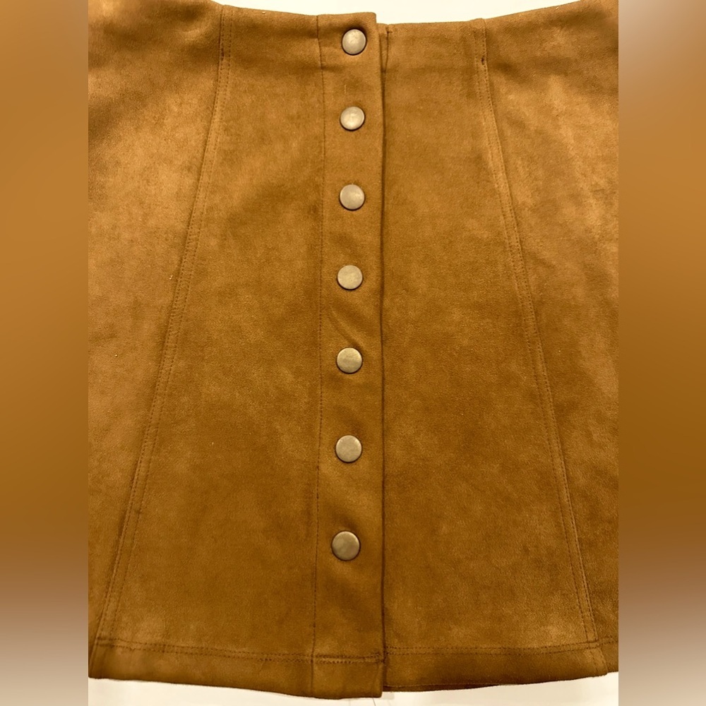 Vintage-Inspired Button-Front A-Line Skirt - Picture 2 of 4